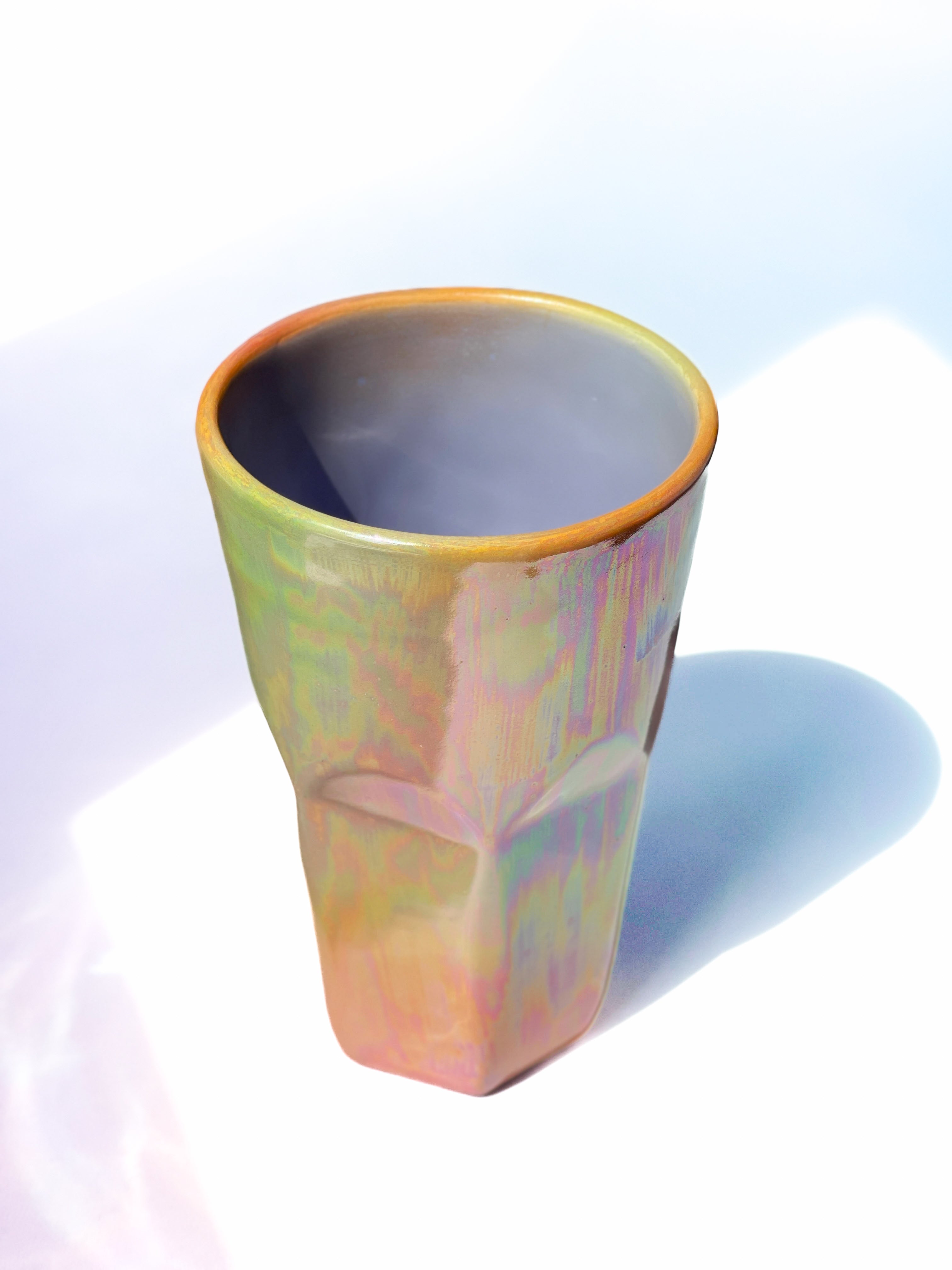 Lana Del Clay Iridescent Rainbow Faceted Cup