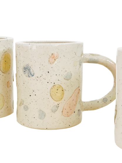 Large Little Gems Handmade and Colored Ceramics Mug