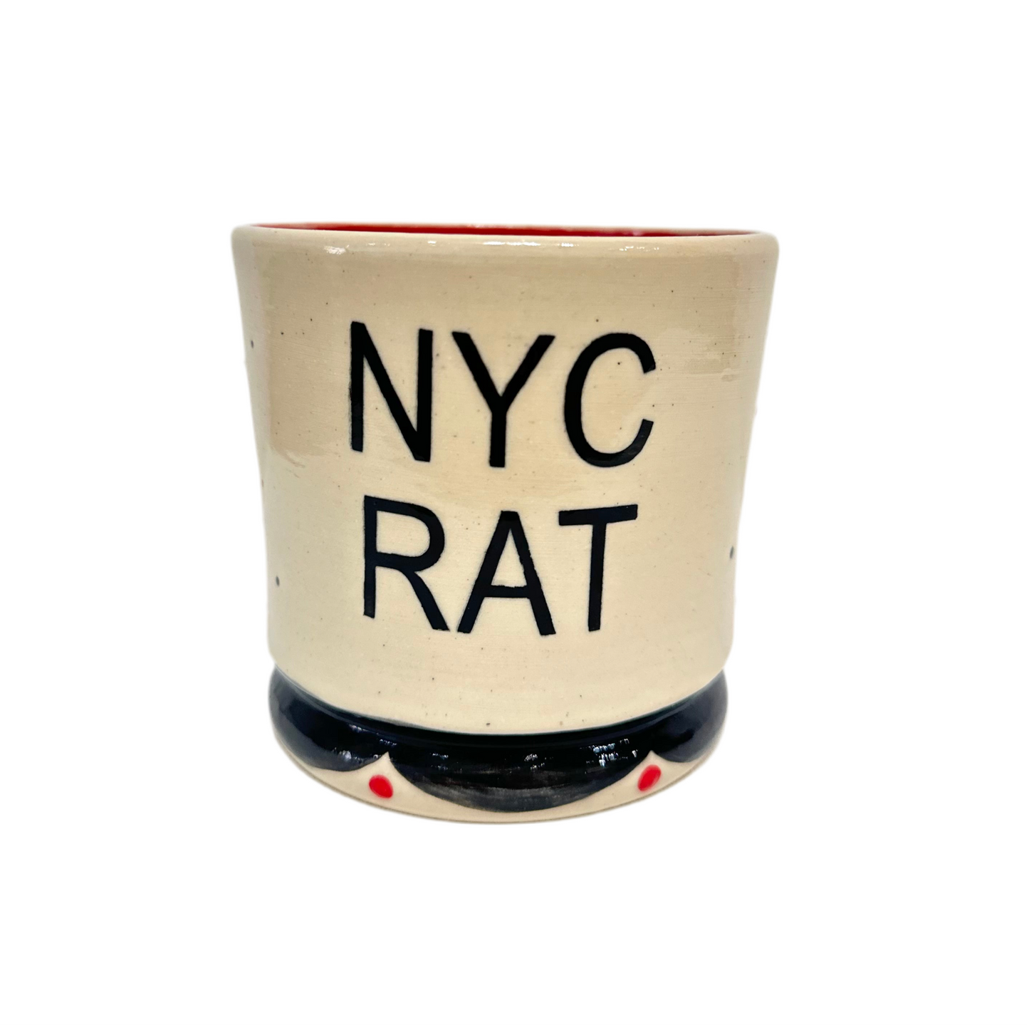 Large Red +Black Clown w/NYC Rat