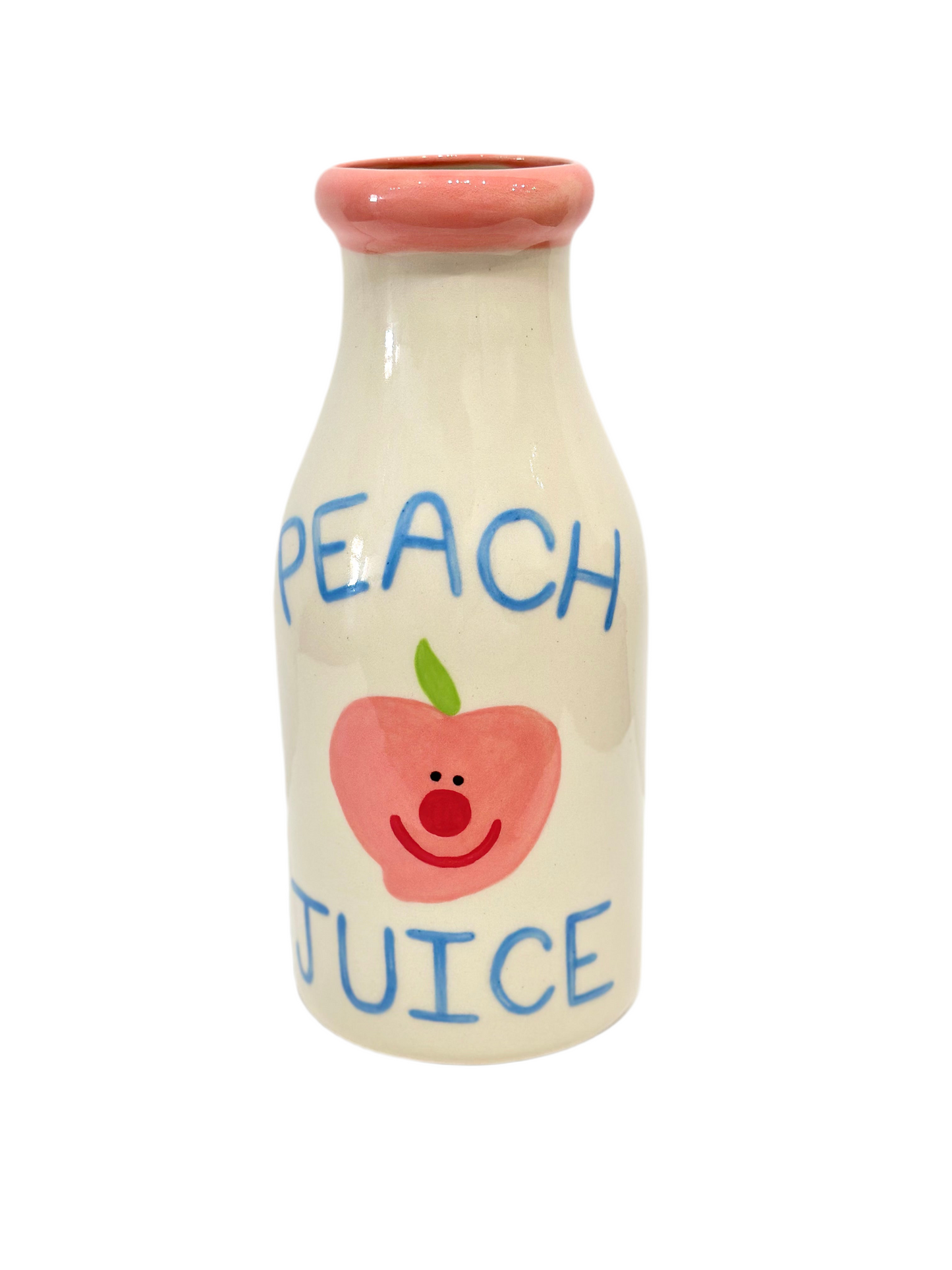 Peach juice bottle