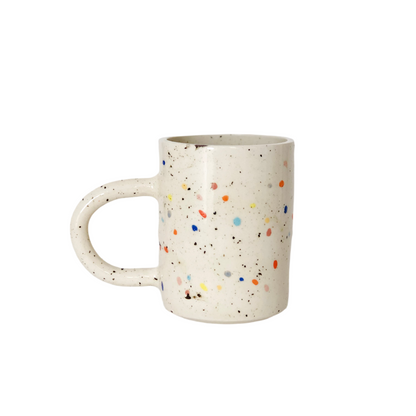 Large Double Sprinkles Handmade and Hand painted Ceramics Mug