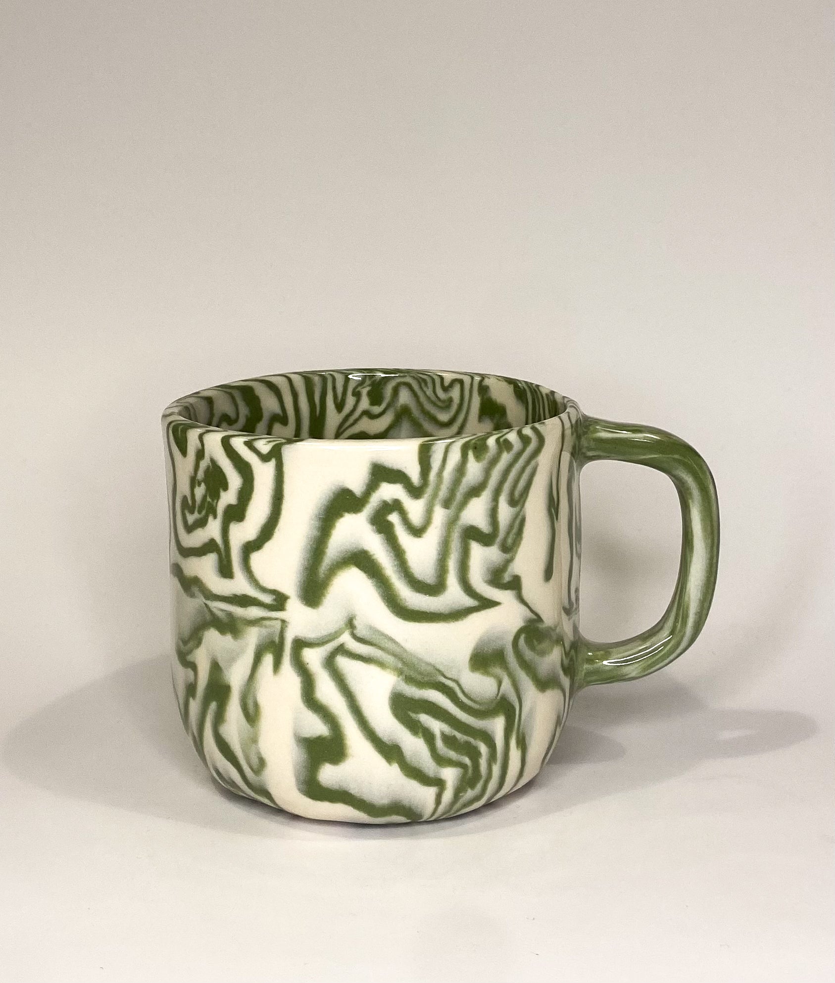 Isabel Rower Marbled Mug in Green