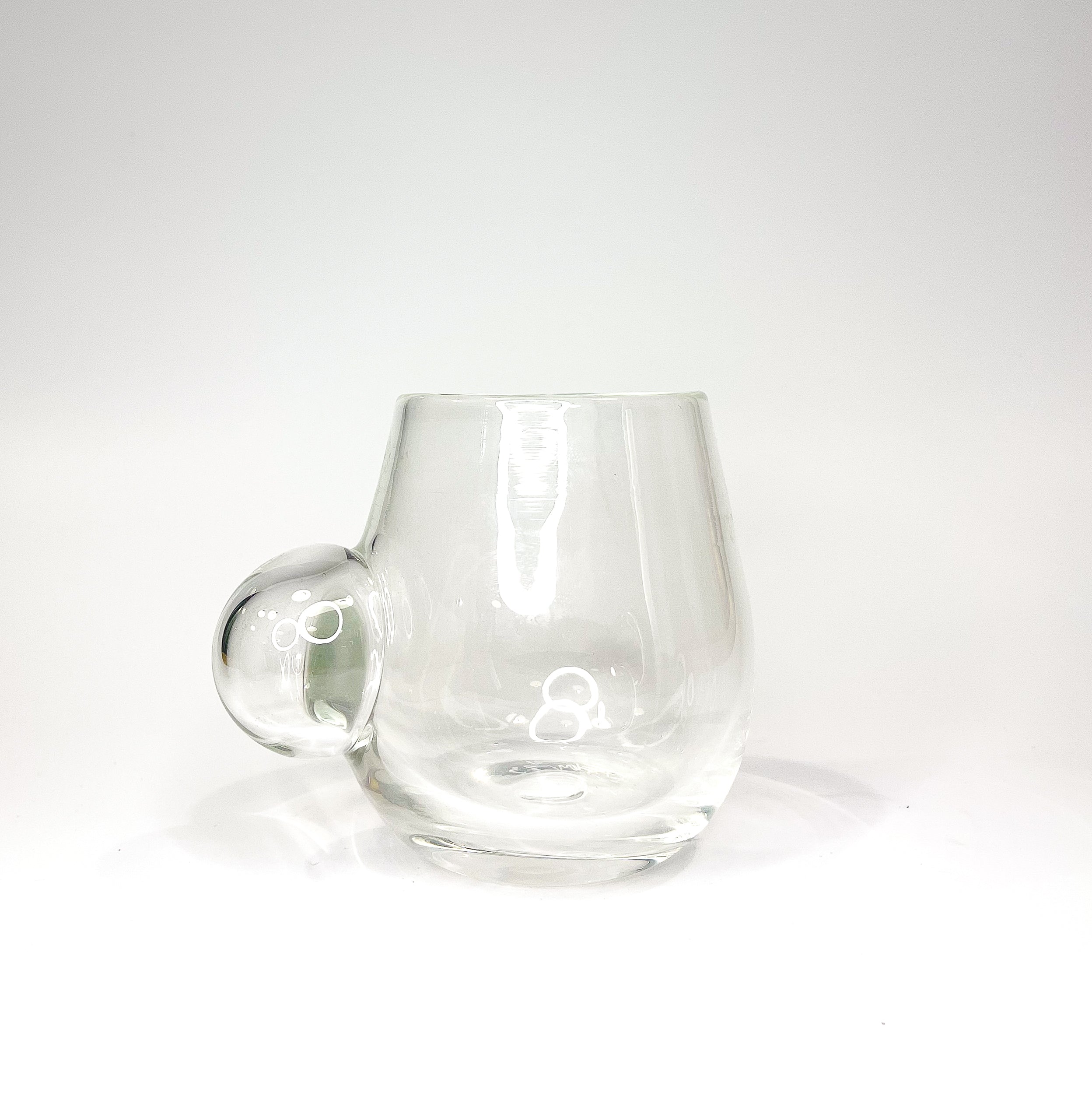Sticky Glass Clear Rounded Bubble Cup