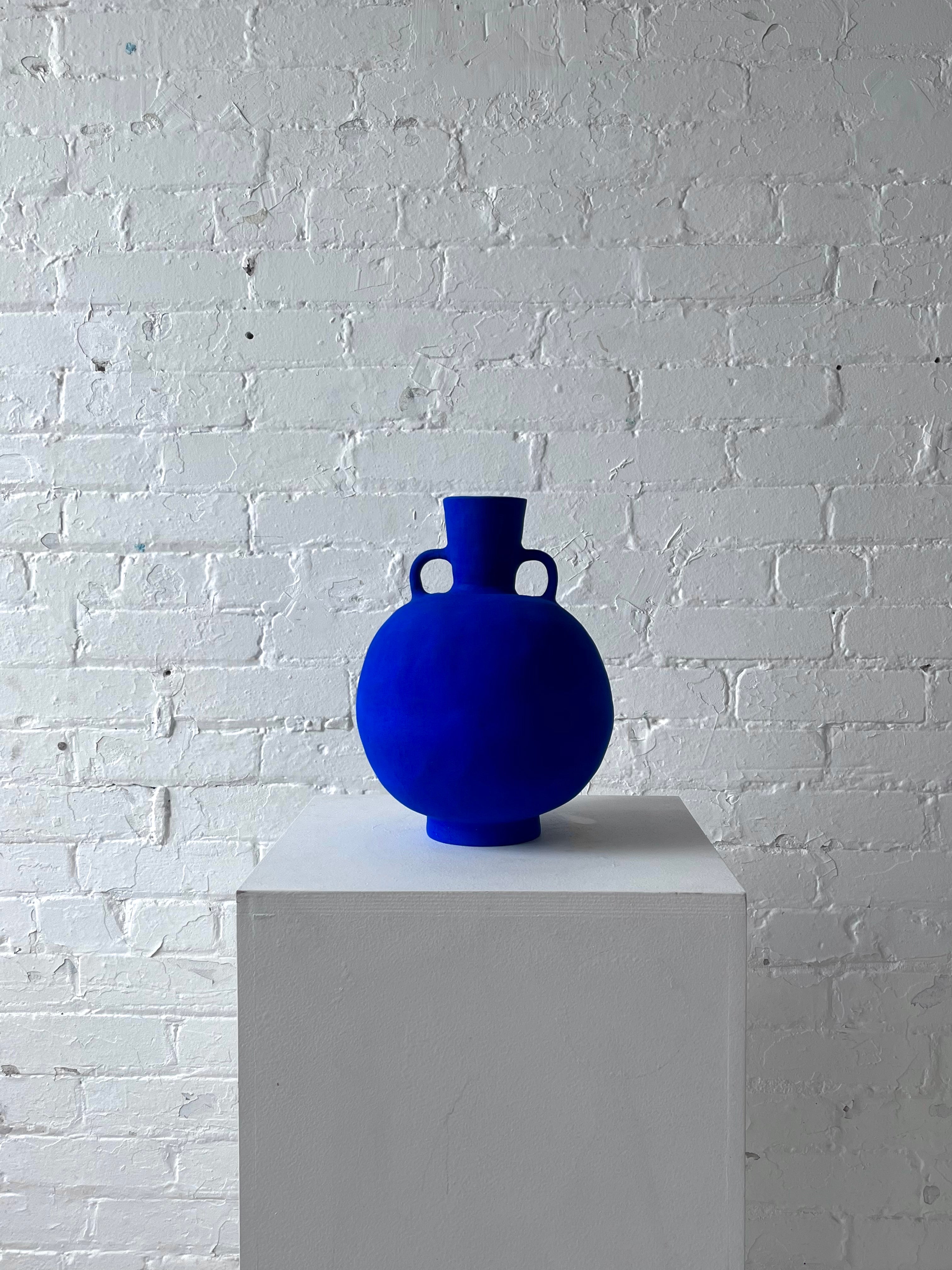 Solem Ceramics Pelike Vase in Matte Cobalt