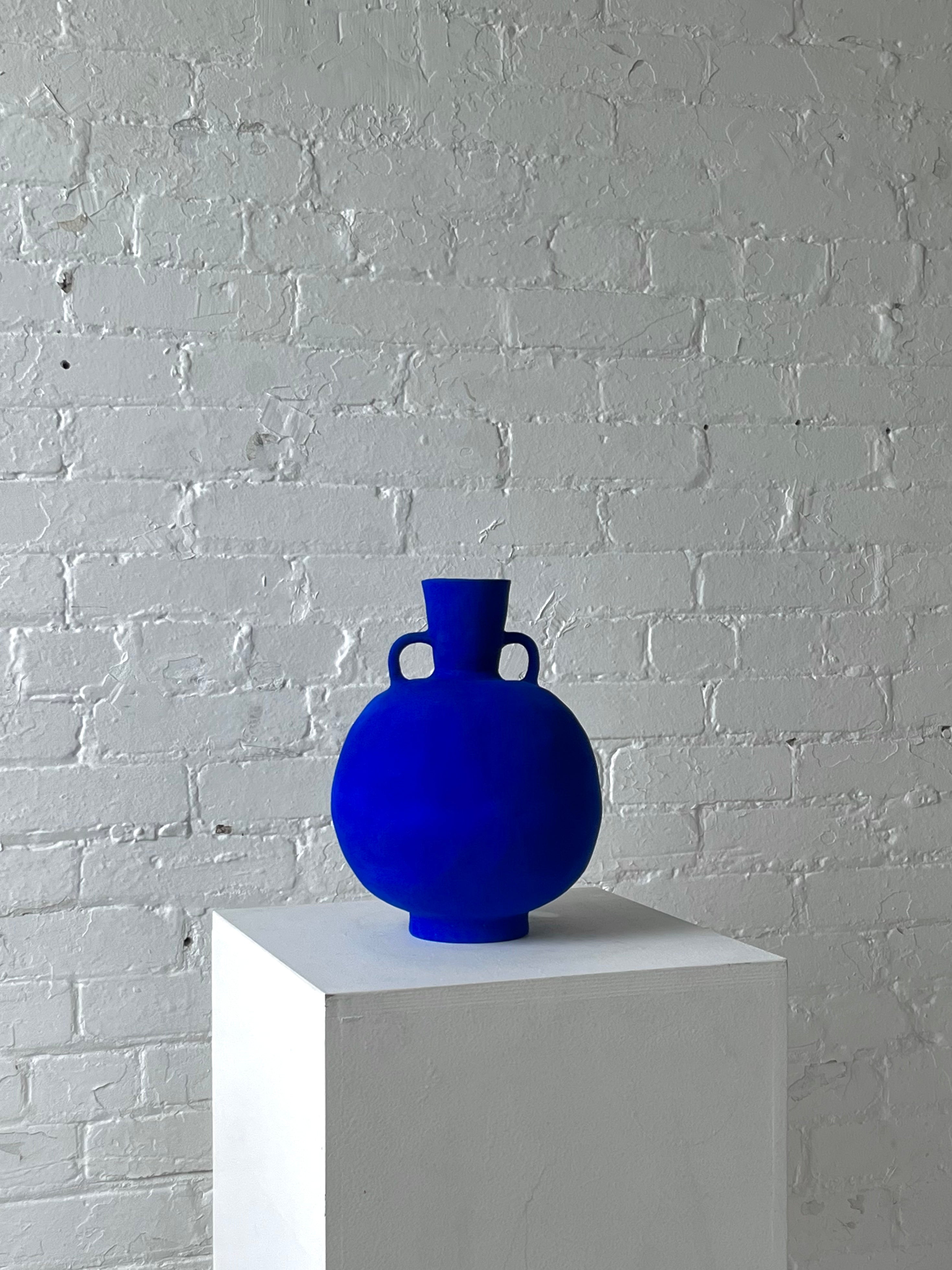 Solem Ceramics Pelike Vase in Matte Cobalt