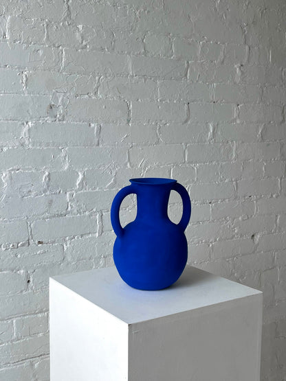 Solem Ceramics Round Amphora in Matte Cobalt